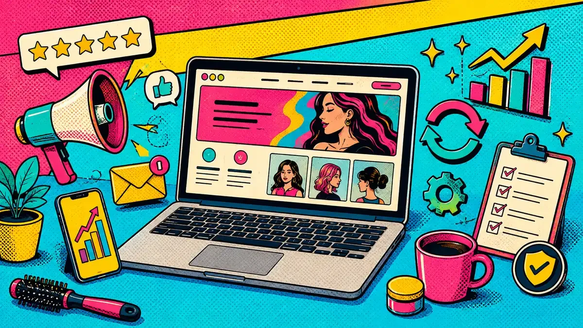 promote maintain salon site